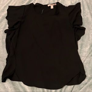 Flutter-Sleeve Woven Top